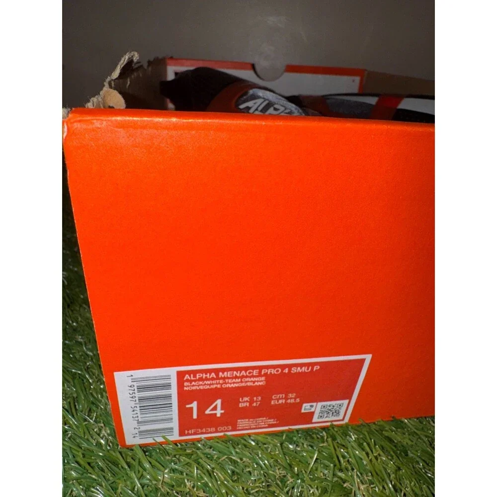 Men 14 Nike Alpha Menace Pro 4 SMU PE Oregon State Beavers Team Issue HF3438-003